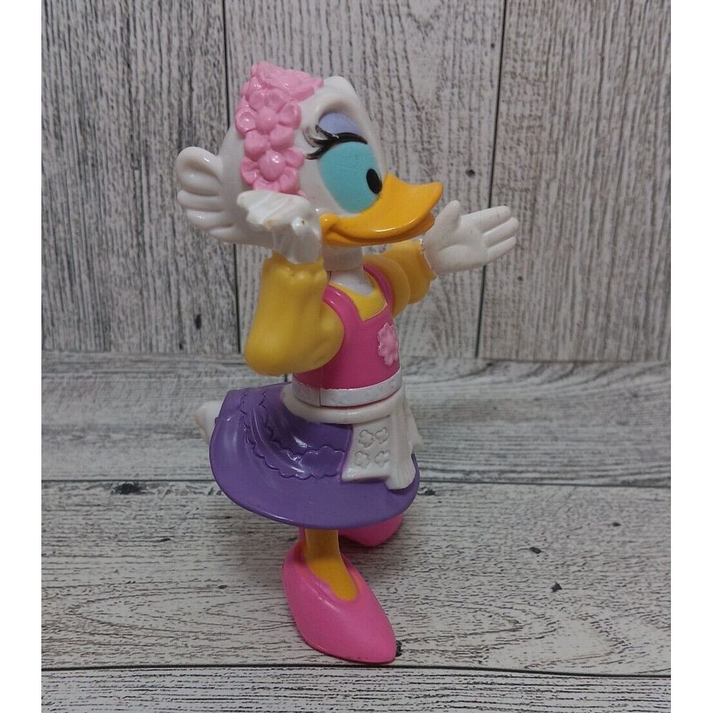 Daisy Duck Epcot Disneyworld PVC Figure Play Toy Cake Topper 3.5" Arms move - Picture 2 of 8